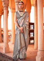 Silk Multi Colour Traditional Wear Printed Saree